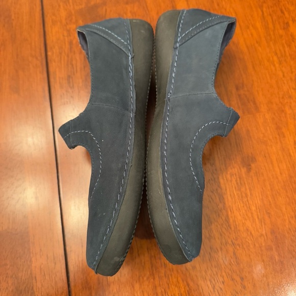 Vionic Orthaheel Harper Leather Suede Mary Jane Flat Shoes Blue US 7.5 Wide - Picture 10 of 11